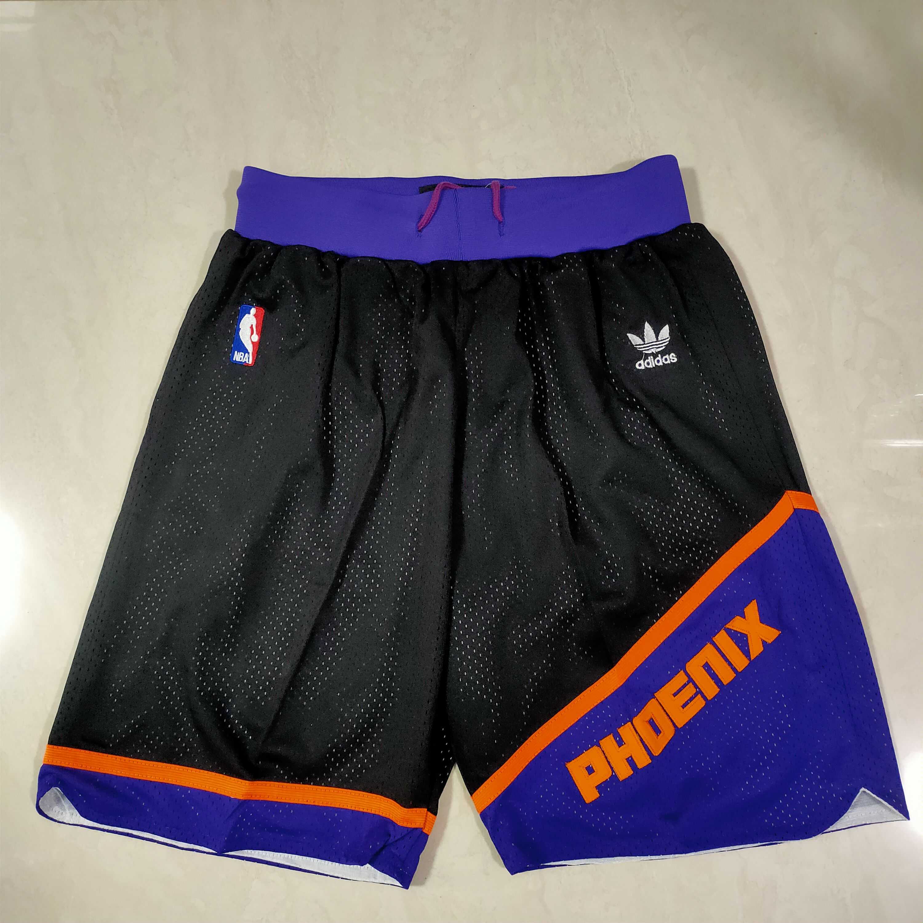 Men NBA Phoenix Suns Black Shorts 0416 Men NBA Phoenix Suns Black Shorts 0416
